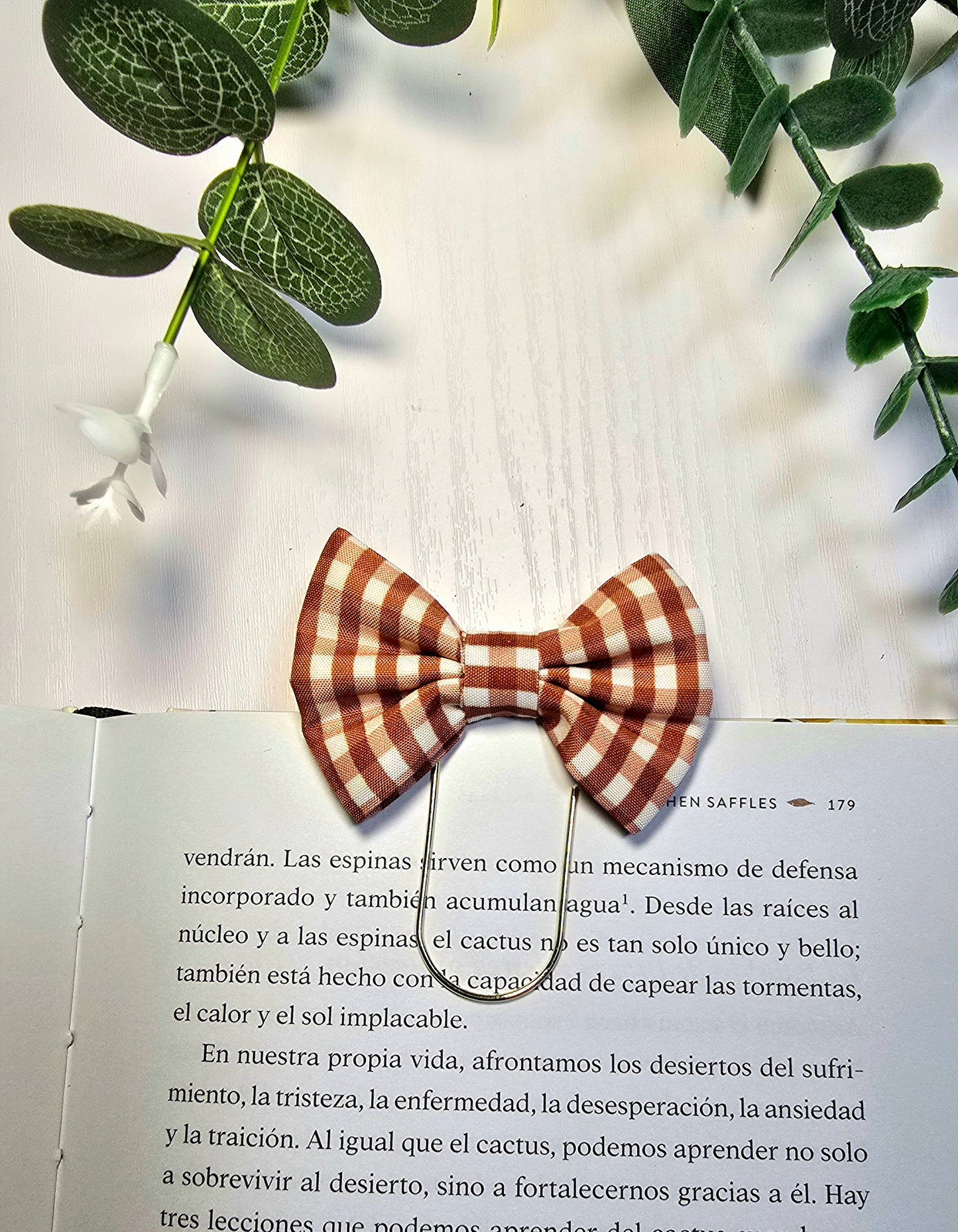 Fall Brown Bookmark Clip – Stylish Metal Page Marker for Books, Planners & Journals