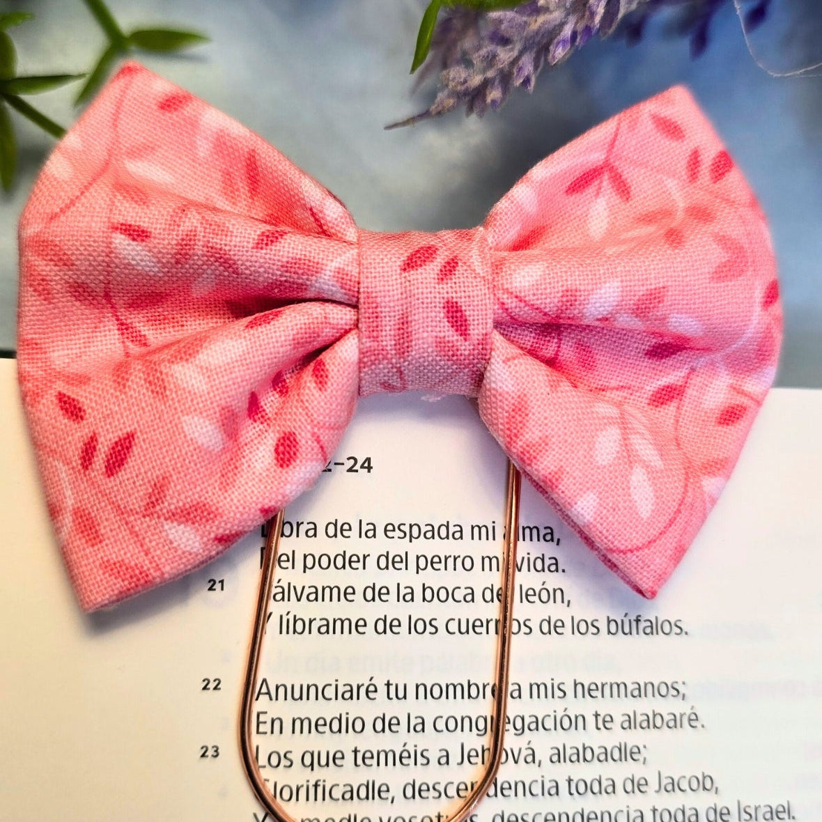 Pink Bookmark Clip – Stylish Metal Page Marker for Bible, Books, Planners & Journals