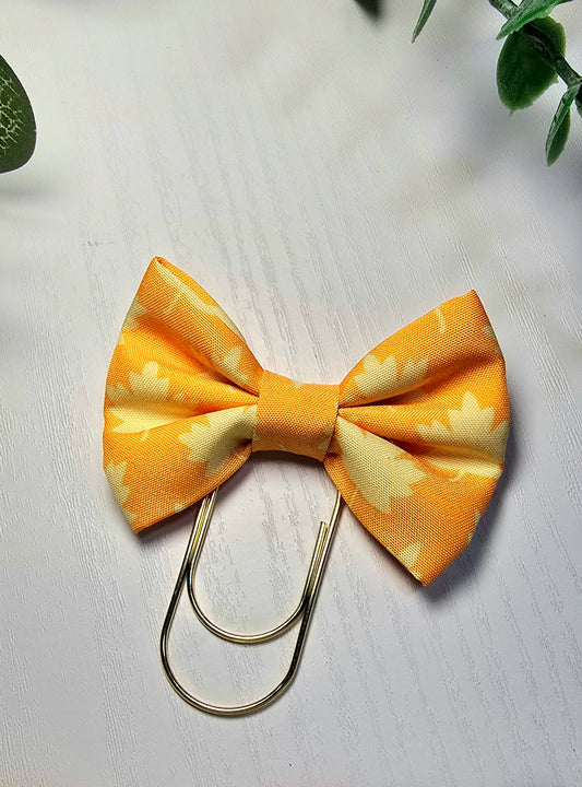 Fall Yellow Maple  Bookmark Clip – Stylish Metal Page Marker for Books, Planners & Journals