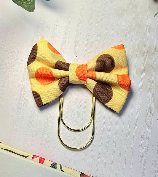 Fall Dots Bookmark Clip – Stylish Metal Page Marker for Books, Planners & Journals