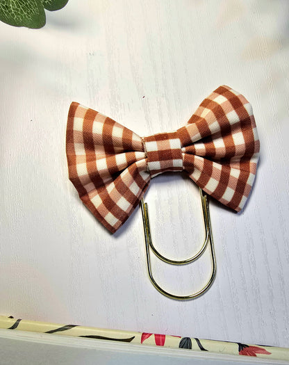 Fall Brown Bookmark Clip – Stylish Metal Page Marker for Books, Planners & Journals